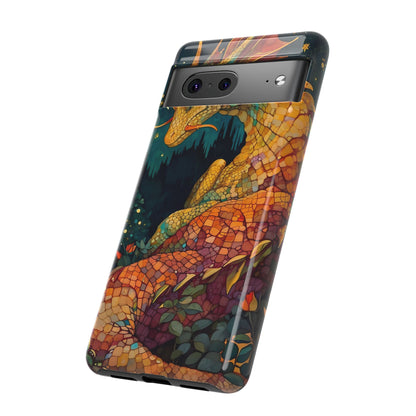 Dragon Art Phone Case, Tough Phone Cover, Fantasy Gift, Unique Mobile Accessory, Dragon Lover Gift, Stylish Protection
