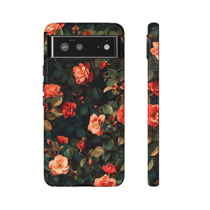 Floral Phone Case - Elegant Floral Design, Tough Protective Case, Perfect Gift for Her, Trendy Phone Accessories, Mother’s Day, Birthday