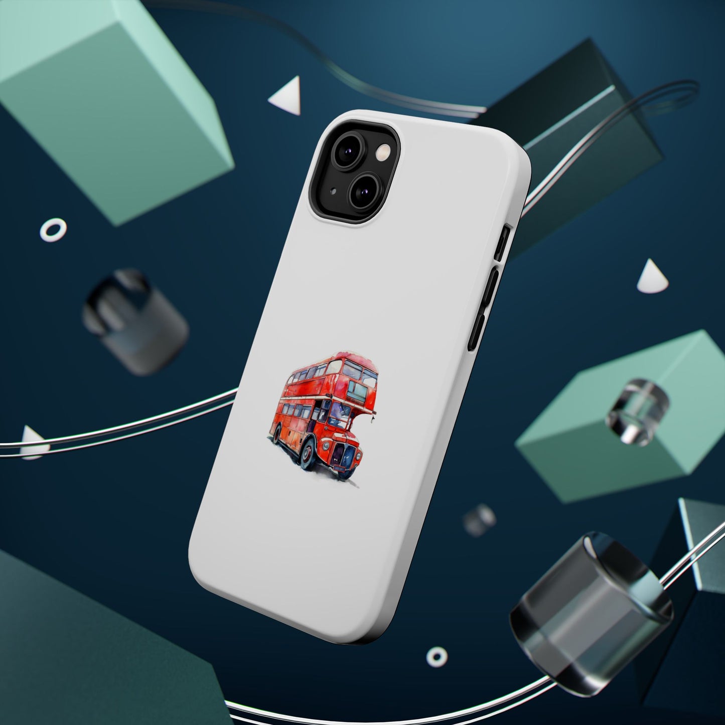 Stylish Magnetic Phone Cases | London Bus Design, Unique Gift for Travelers, Durable Protection, Trendy Accessories, Phone Covers