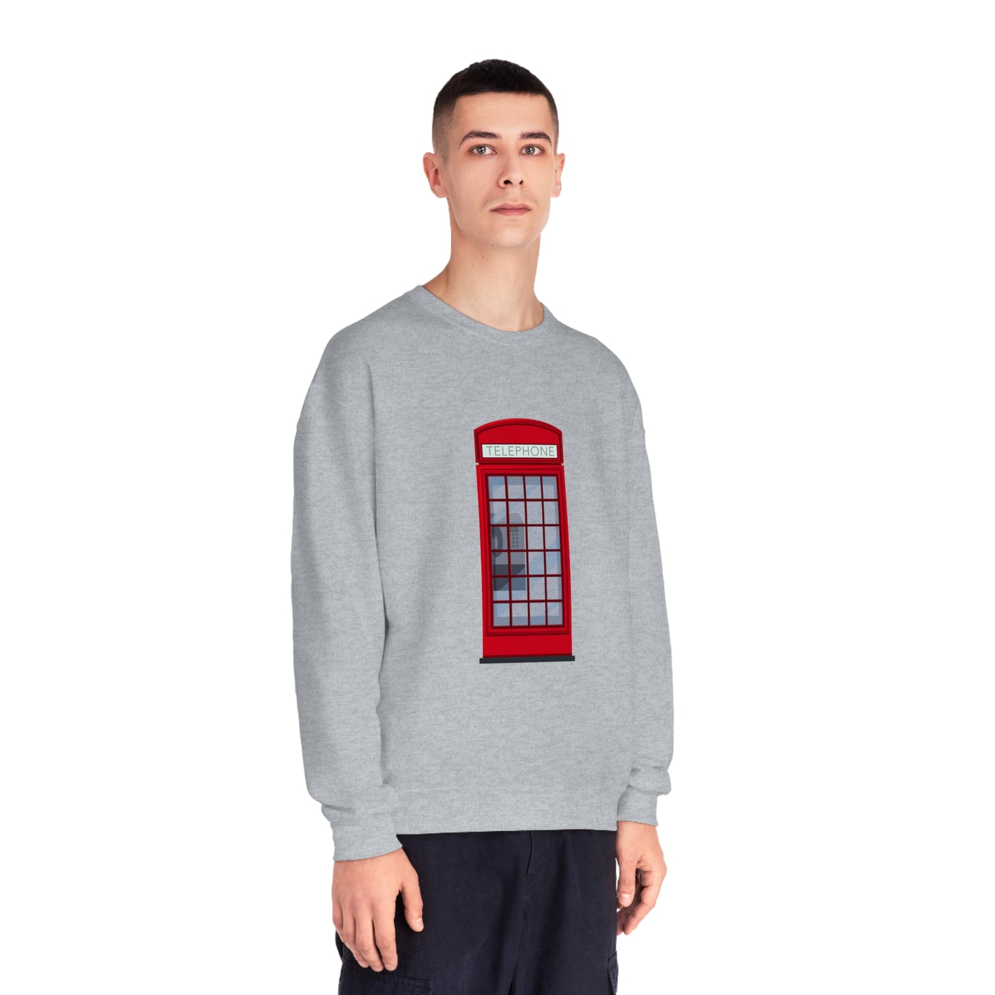 Unisex NuBlend® Crewneck Sweatshirt - Classy British Public Telephone