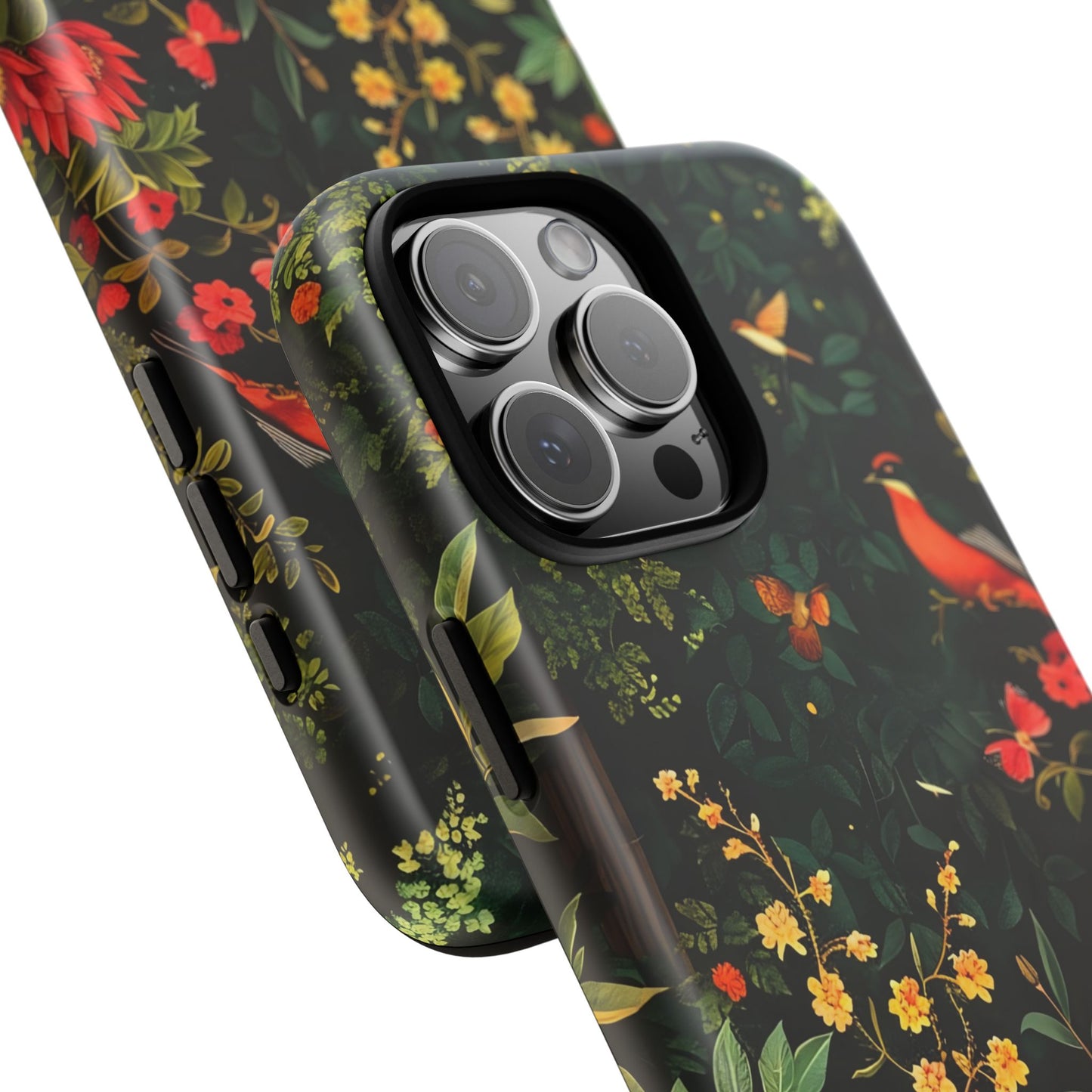 Floral Tough Phone Case, Nature-Inspired Design, Ideal for Garden Lovers, Gift for Birthdays, Christmas, Eco-Friendly Accessory