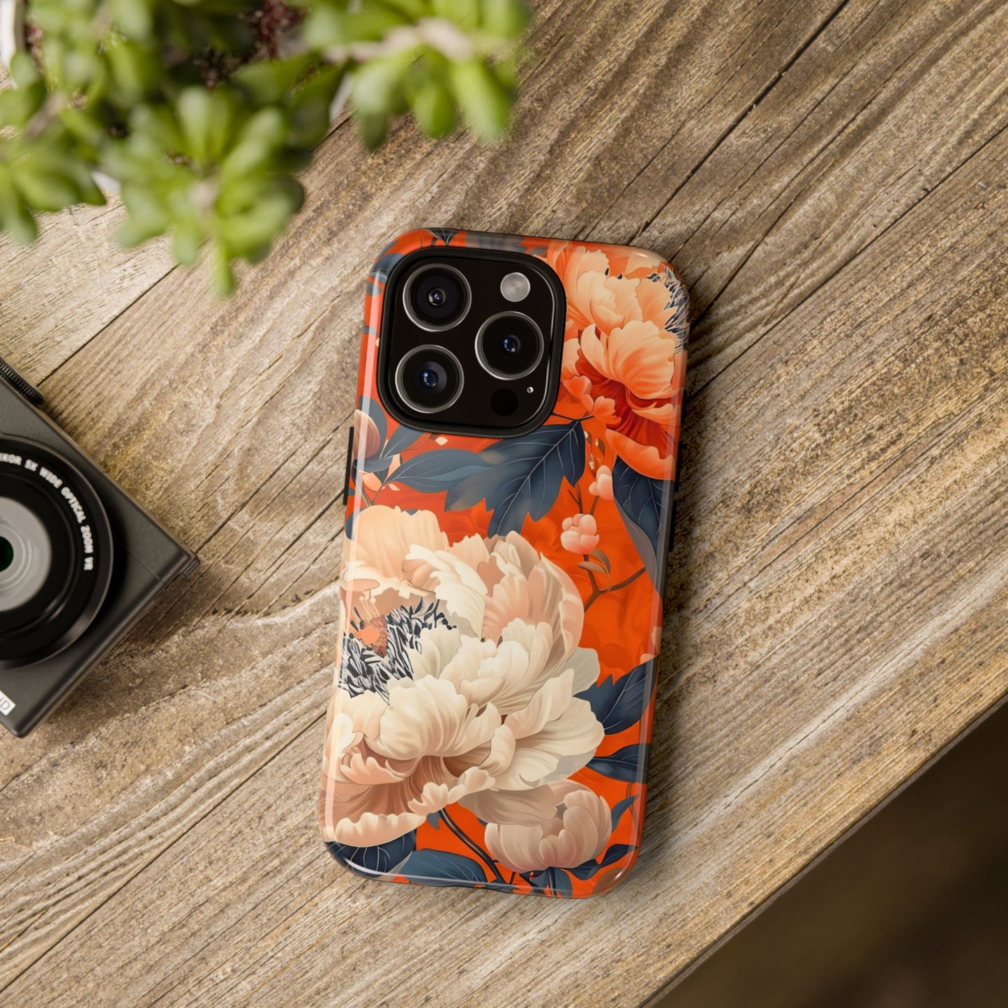 Floral Tough Case, Durable Floral Phone Case, Stylish Protection Case, Gift for Her, Spring Accessories, Mother’s Day Gift
