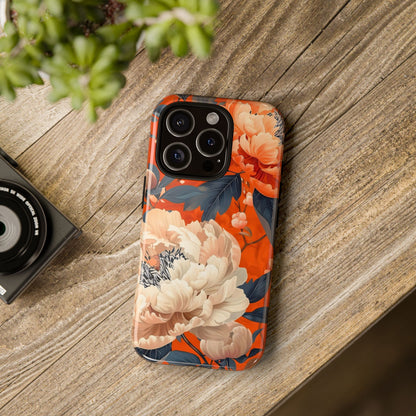 Floral Tough Case, Durable Floral Phone Case, Stylish Protection Case, Gift for Her, Spring Accessories, Mother’s Day Gift