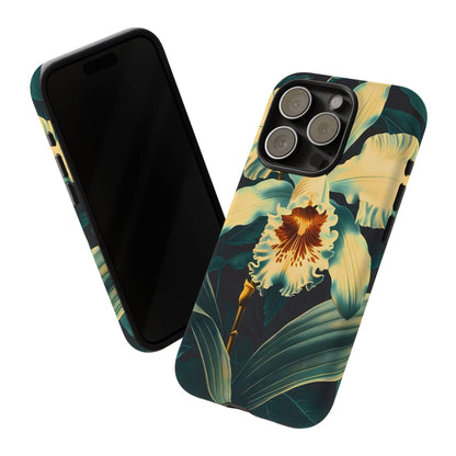 Floral Phone Case - Tough Cases with Orchid Design, Durable Smartphone Cover for Nature Lovers, Floral Gift for Her, Botanical [...]