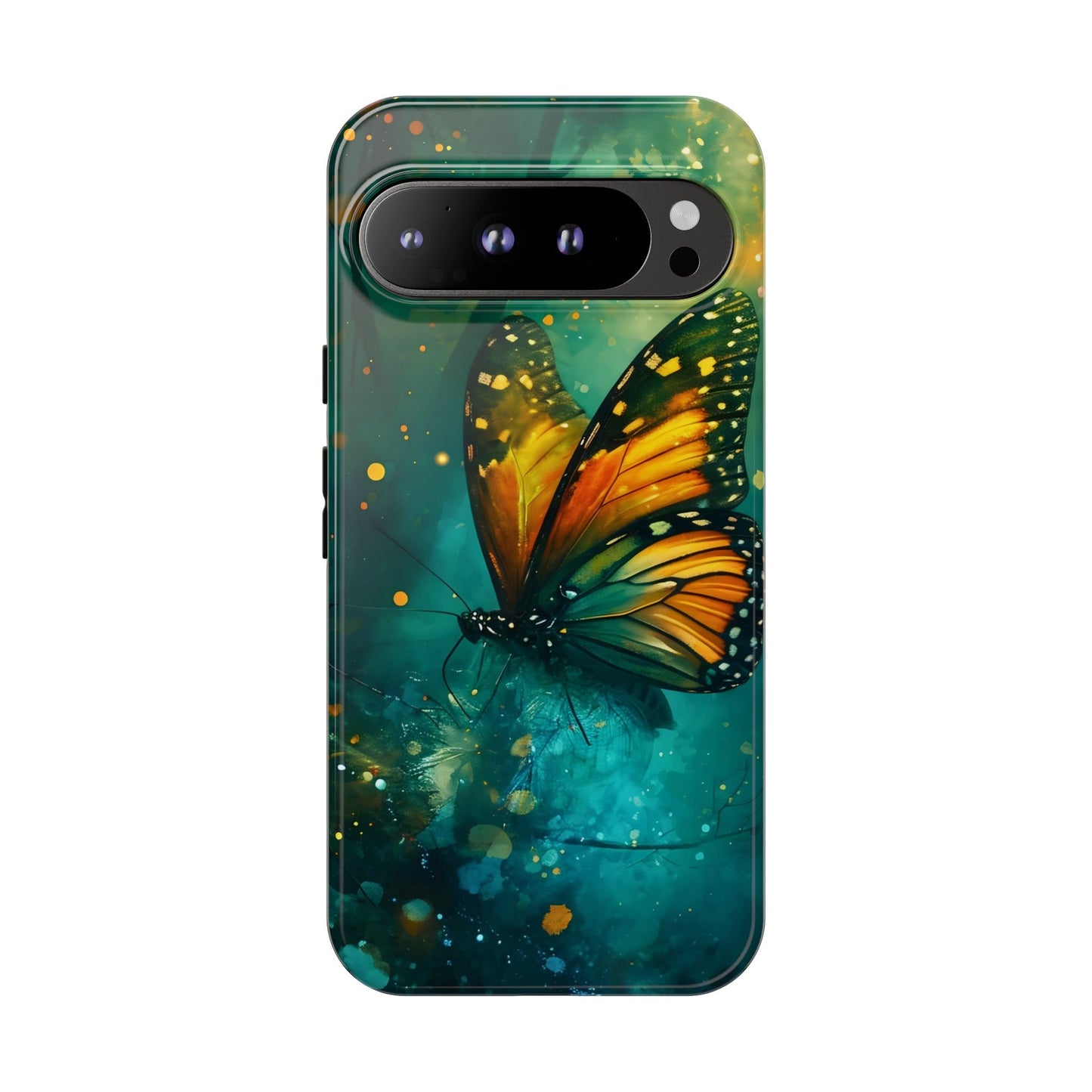 Colorful Butterfly Phone Case, Tough Cases for iPhone and Samsung, Cute Tech Accessories, Nature Lovers Gift, Vibrant Floral Design