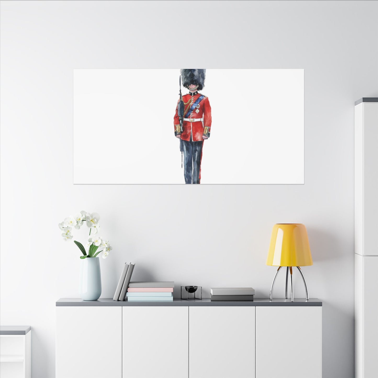 Royal Guard Canvas Art Print, British Soldier Wall Decor, Home Decoration, Gift for History Lovers, Art for Offices, Unique Wall Gallery