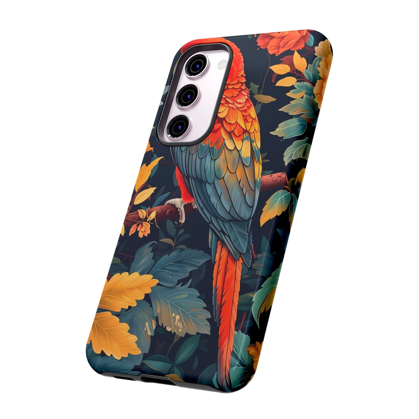 Vibrant Parrot Phone Case - Tough, Stylish, Nature-Inspired, Tropical, Wildlife, Perfect Gift, Summer Vibes