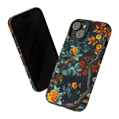 Floral Phone Case | Tough Cases, Protective Cover, Gift for Her, Autumn Vibes, Floral Phone Accessory, Unique Design