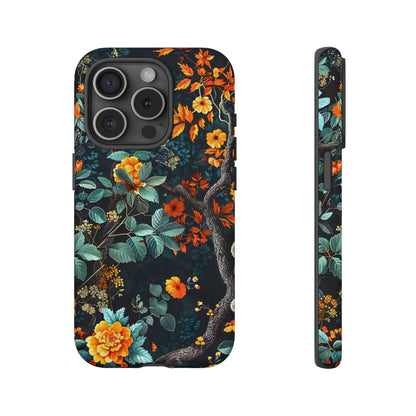 Floral Phone Case | Tough Cases, Protective Cover, Gift for Her, Autumn Vibes, Floral Phone Accessory, Unique Design