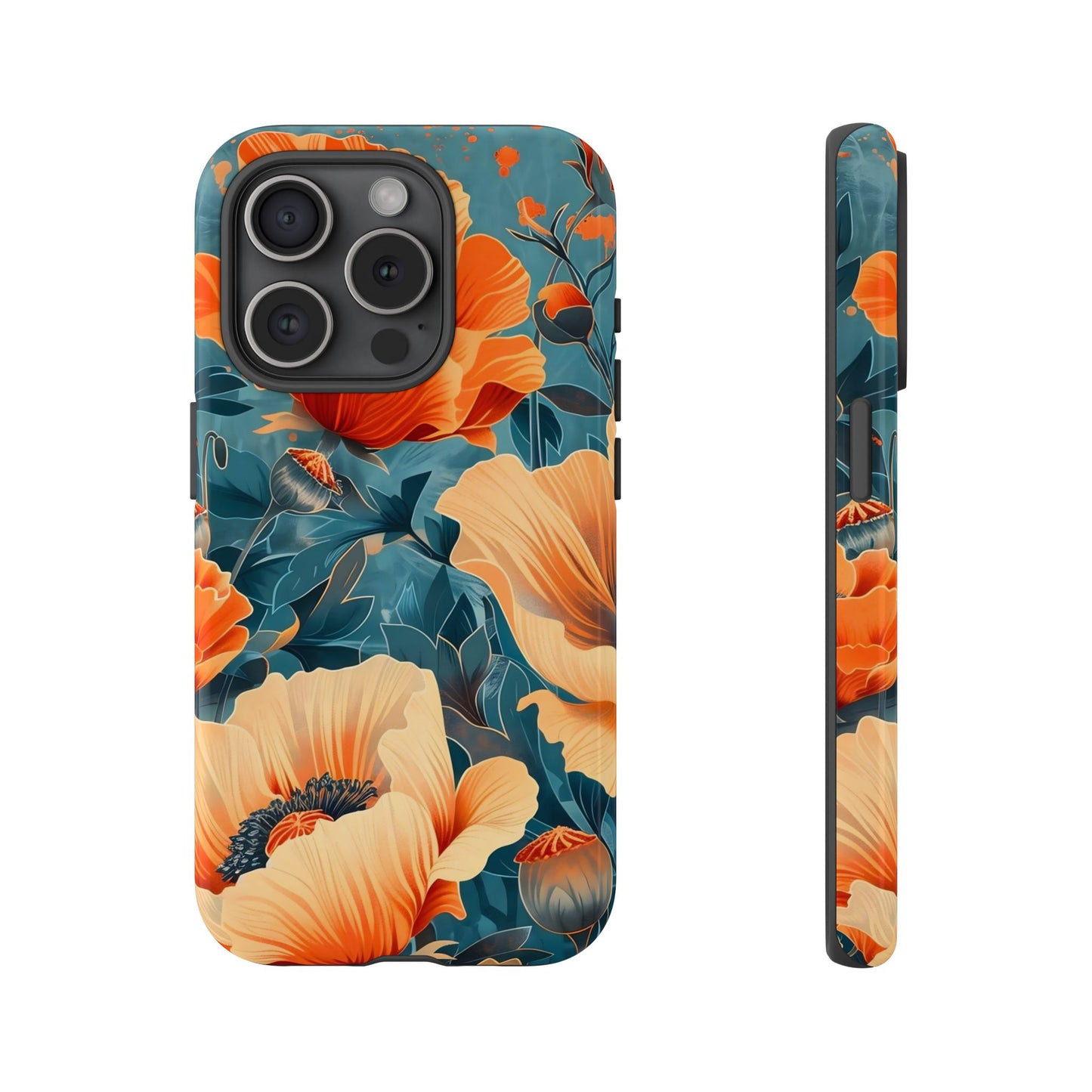 Floral Phone Case, Tough Cases for Protection and Style, Spring Aesthetic, Gift for Her, Phone Accessory for Nature Lovers