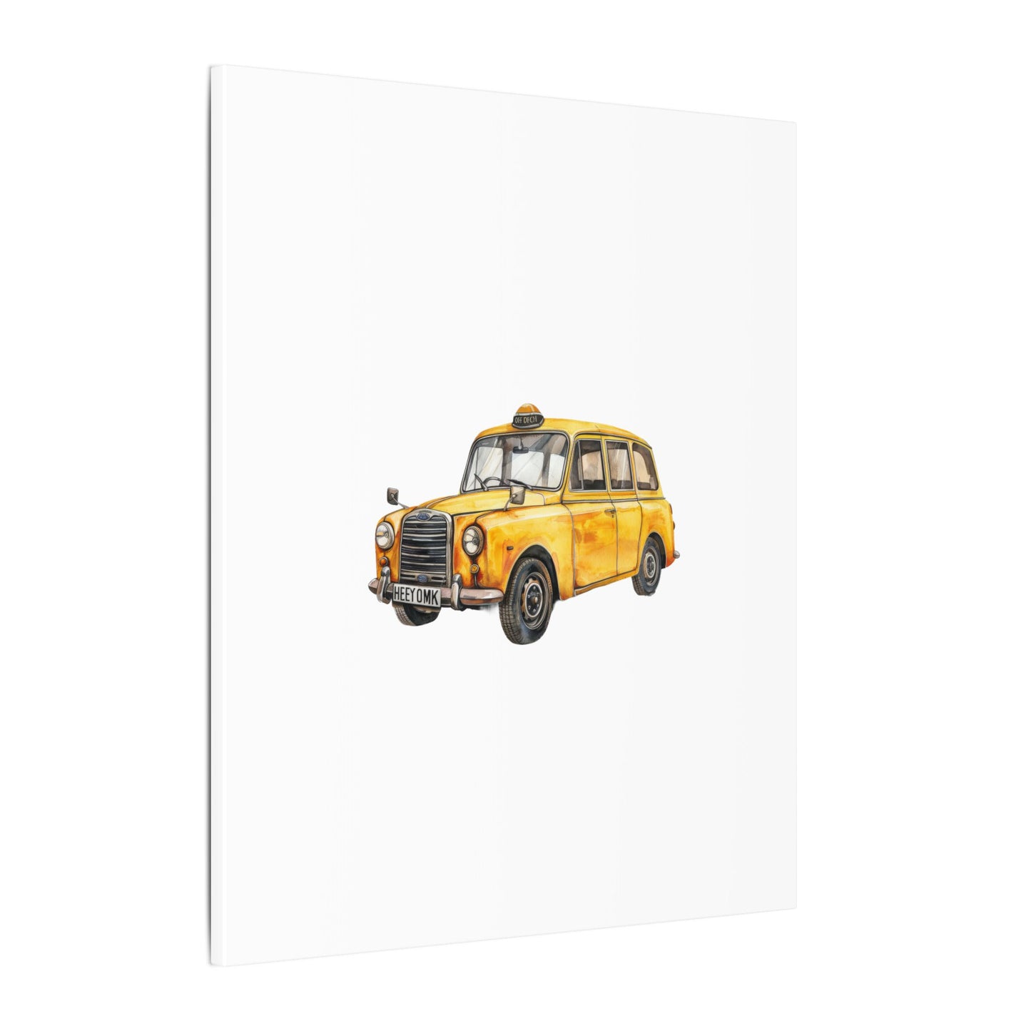 Vintage Taxi Matte Canvas, Stretched, 0.75" (Multi-Size)