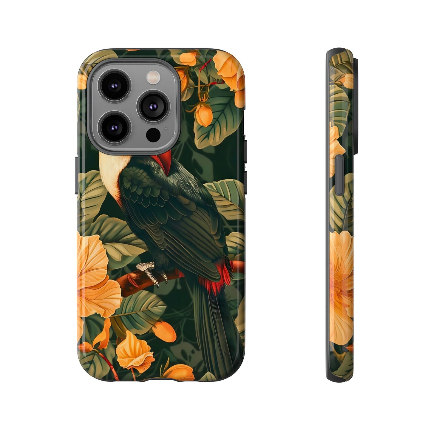 Tropical Toucan Phone Case, Exotic Bird Cover, Nature Lover Gift, Eco-Friendly Design, Customizable Tech Accessory