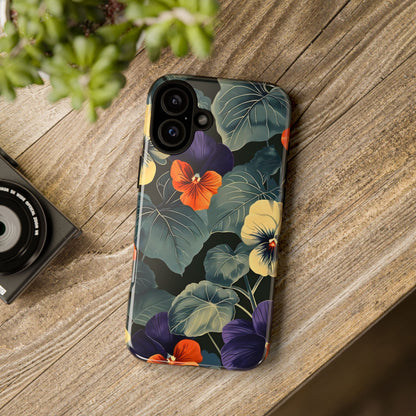 Tough Cases Floral iPhone Case, Tough Phone Cover, Stylish Floral Design, Gift for Her, Summer Vibe, Durable Protective Case