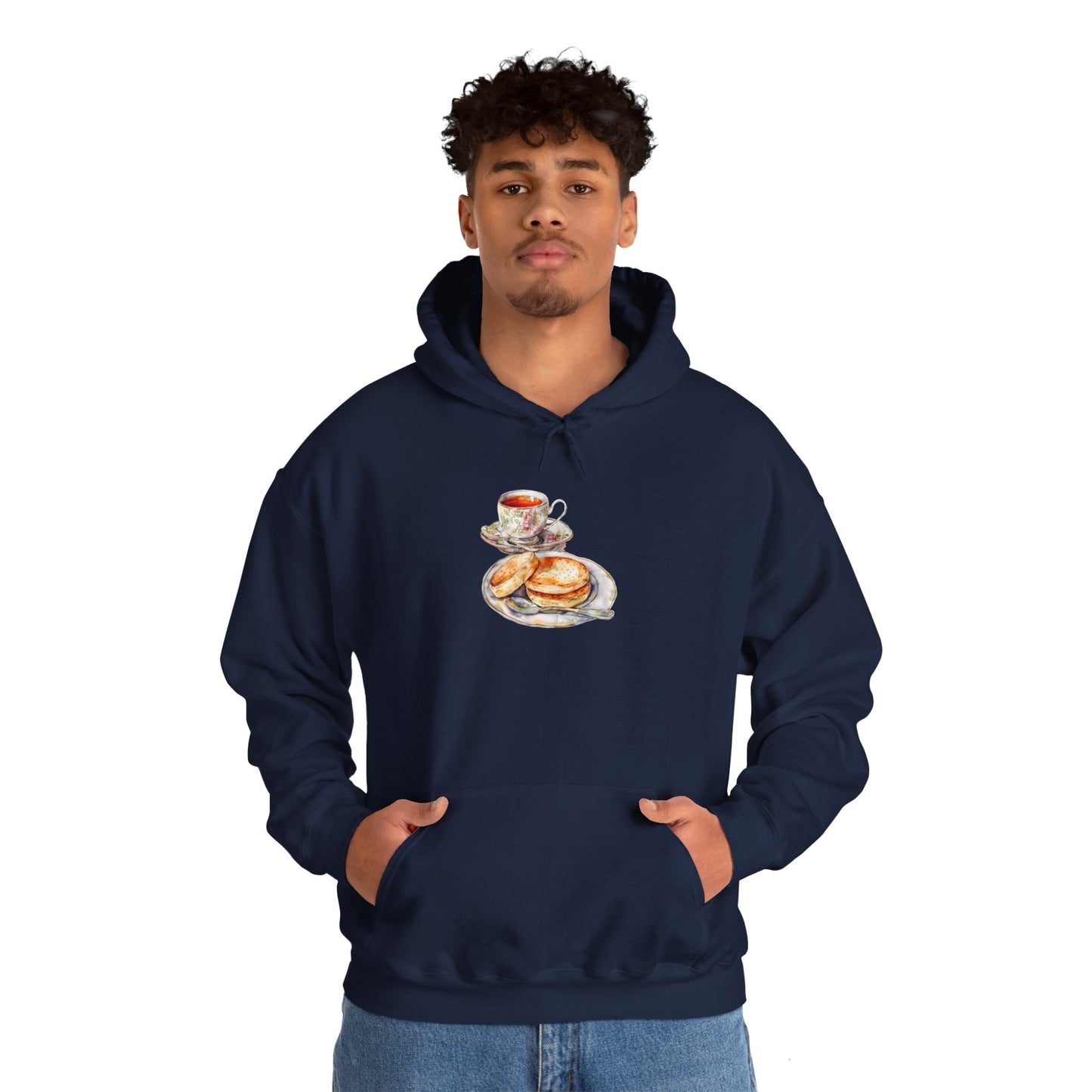 Unisex Heavy Blend™ Hooded Sweatshirt - British Opulent Dining Fit for Royal
