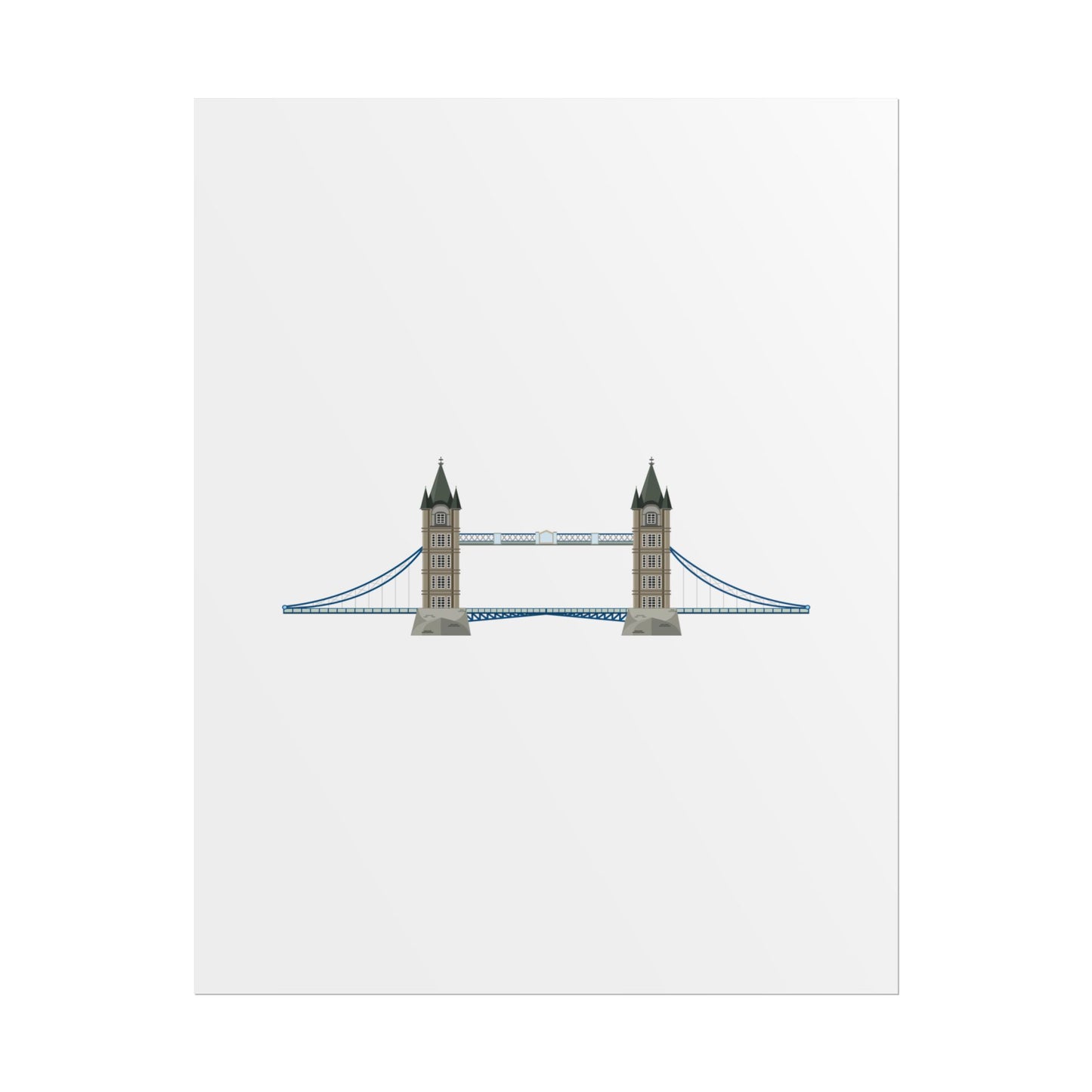 Tower Bridge Rolled Poster, London City Decor, Wall Art, Gift for Travelers, Home Aesthetic, UK Wall Art