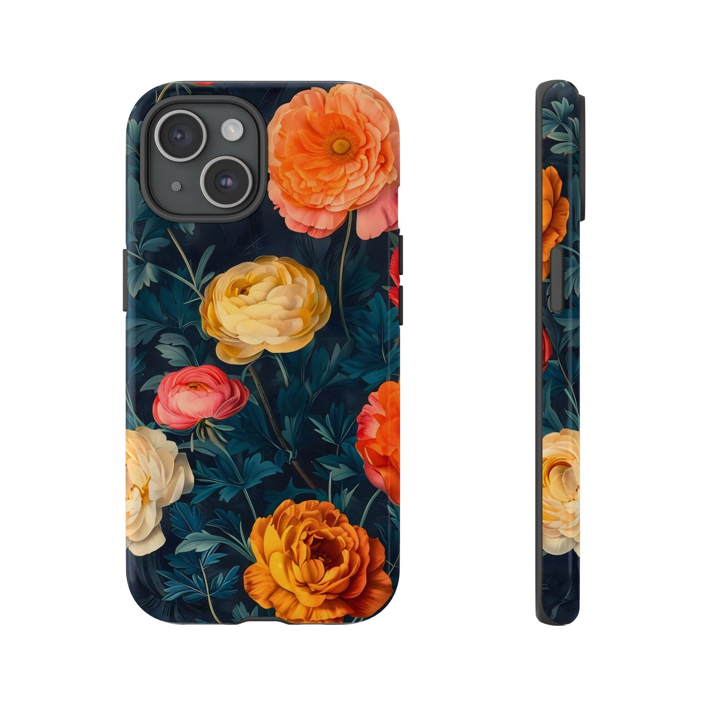 Floral Phone Case - Tough Cases, Stylish Protection, Gift for Flower Lovers, Customizable Cover, Floral Design Mobile Accessory