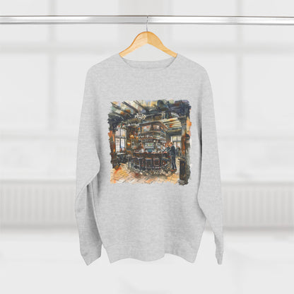 Unisex Crewneck Sweatshirt - London Pub Interior British Tavern