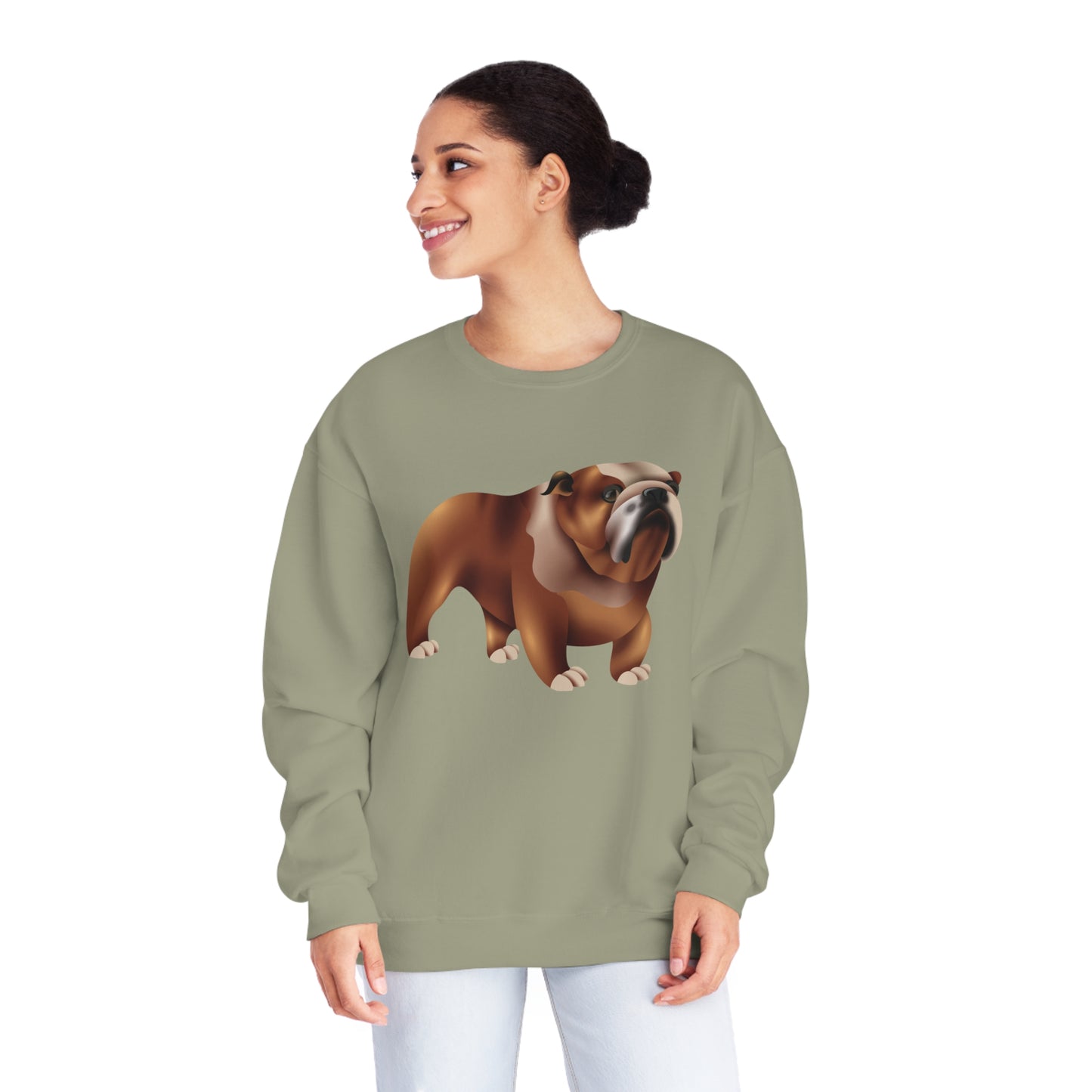 Unisex NuBlend® Crewneck Sweatshirt - Adorable British Dog