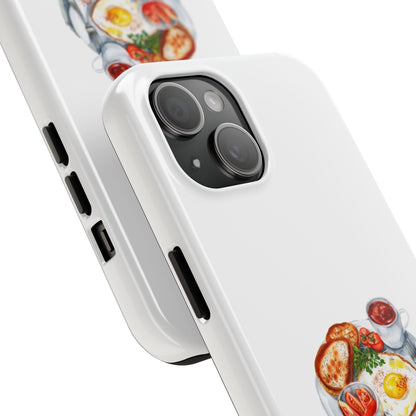 Breakfast Lovers Tough Phone Case - Cute Food Art, Durable Protection