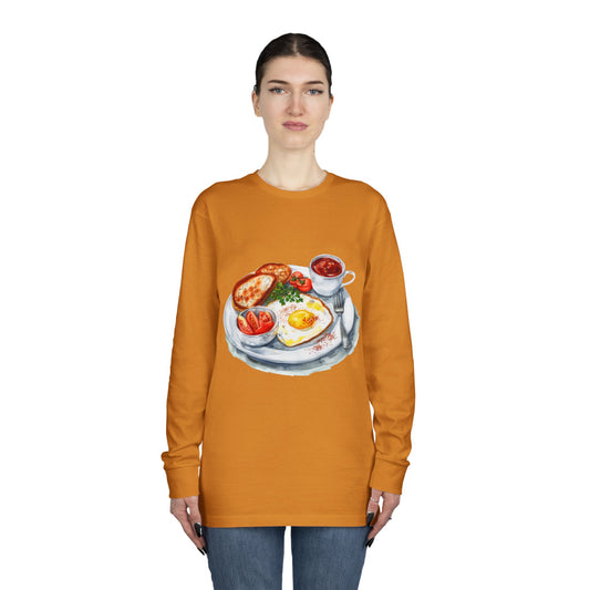 Long Sleeve Crewneck Tee - British Royal Cuisine