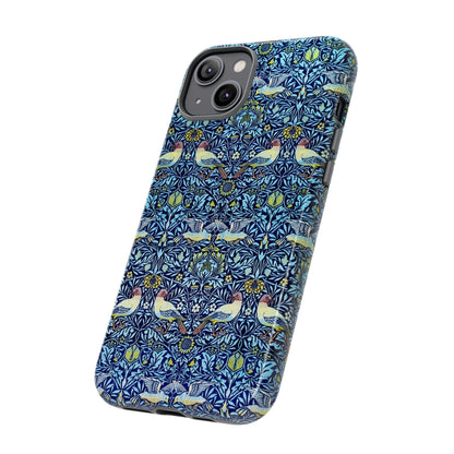Bird and Floral Pattern Phone Case, Tough Cases, Gift for Nature Lovers, Eco-friendly, Custom Phone Accessories, All-Occasion