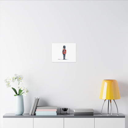 Royal Guard Canvas Art Print, British Soldier Wall Decor, Home Decoration, Gift for History Lovers, Art for Offices, Unique Wall Gallery