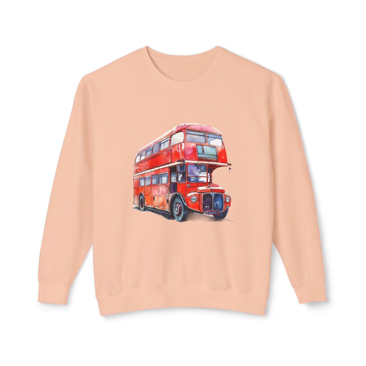 Unisex Lightweight Crewneck Sweatshirt - British English Bus