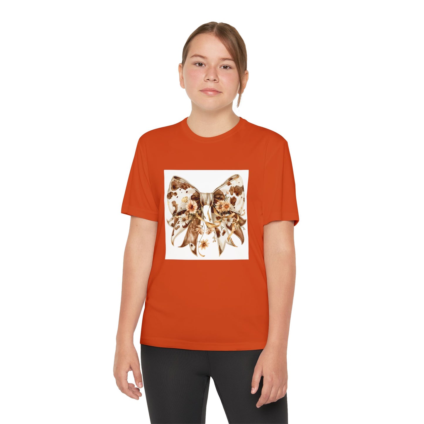 Youth Floral Bow Tee - Stylish and Comfort for Kids