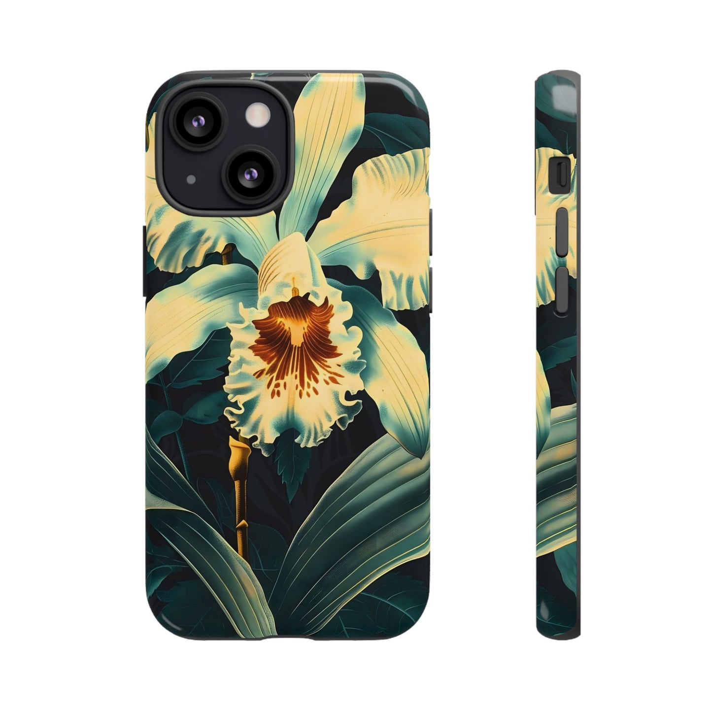 Floral Phone Case - Tough Cases with Orchid Design, Durable Smartphone Cover for Nature Lovers, Floral Gift for Her, Botanical [...]