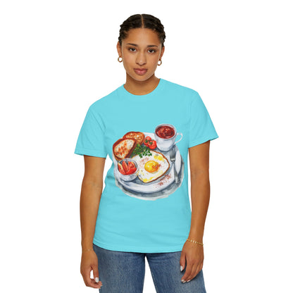 Unisex Garment-Dyed T-shirt - Hearty & Wholesome - Classic British Cuisin