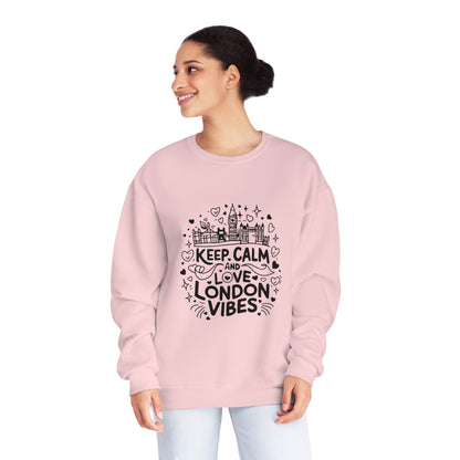 Unisex NuBlend® Crewneck Sweatshirt - Keep Calm and Love London Vibes