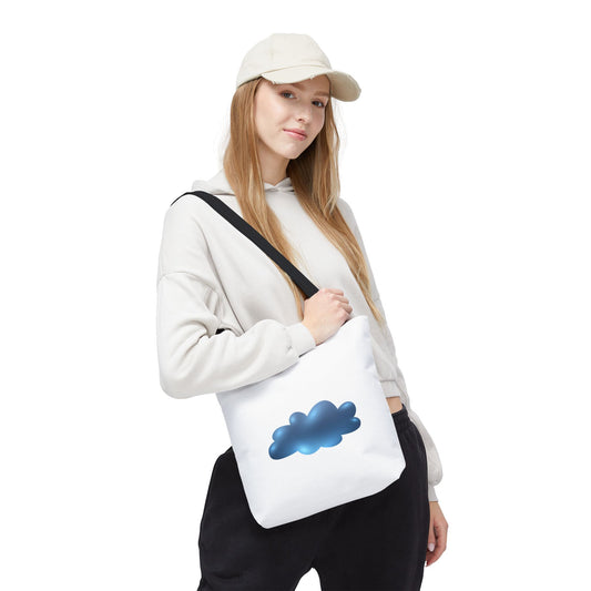 Blue Cloud Tote Bag - Stylish Shopping, Eco-Friendly, Gift for Her, Summer Vibes, Everyday Use, Casual Carryall