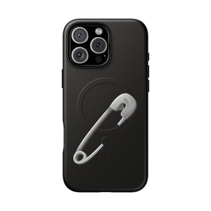 Tough Magnetic Phone Case featuring Safety Pin Design, Stylish Protector for iPhone, Unique Gifts for Friends, Trendy Mobile Cover, [...]