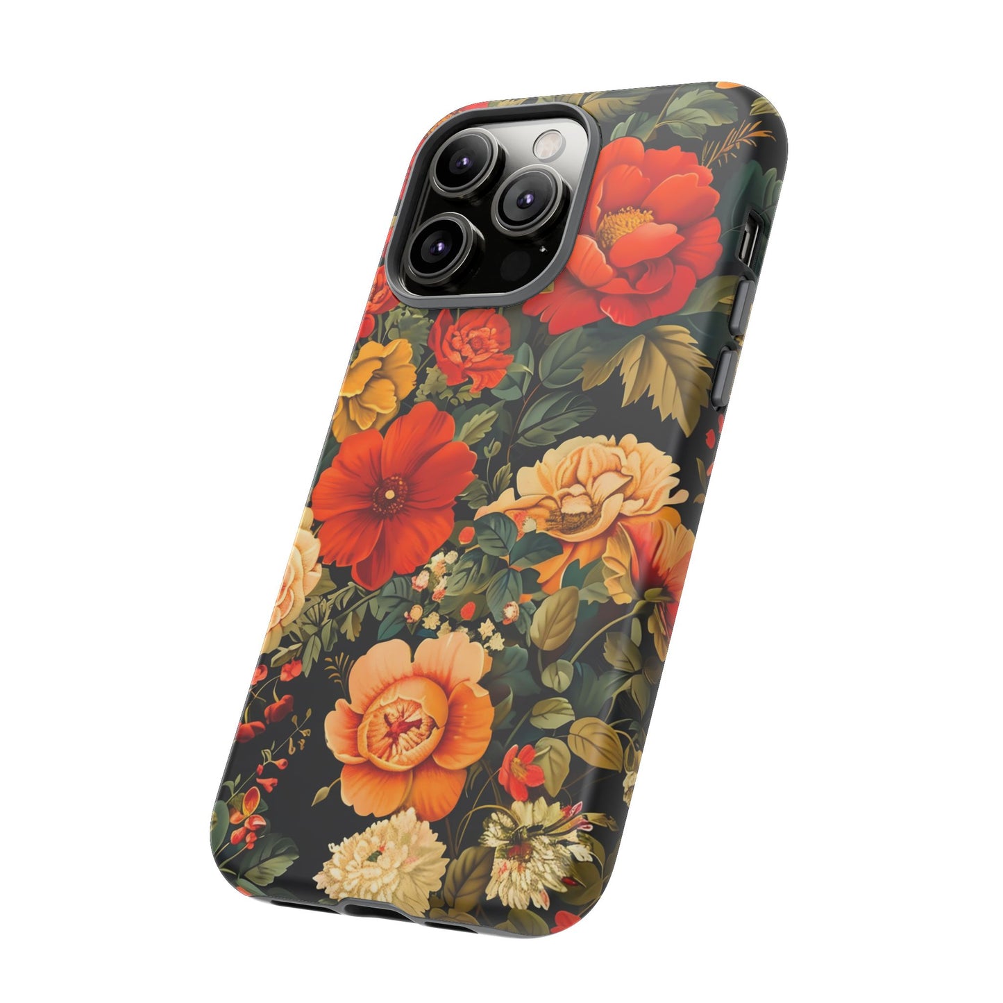 Floral Phone Case, Tough Cases, Decorative Tech Accessories, Gift for Her, Nature Lover Gift, Boho Style Case, Spring Floral Cover