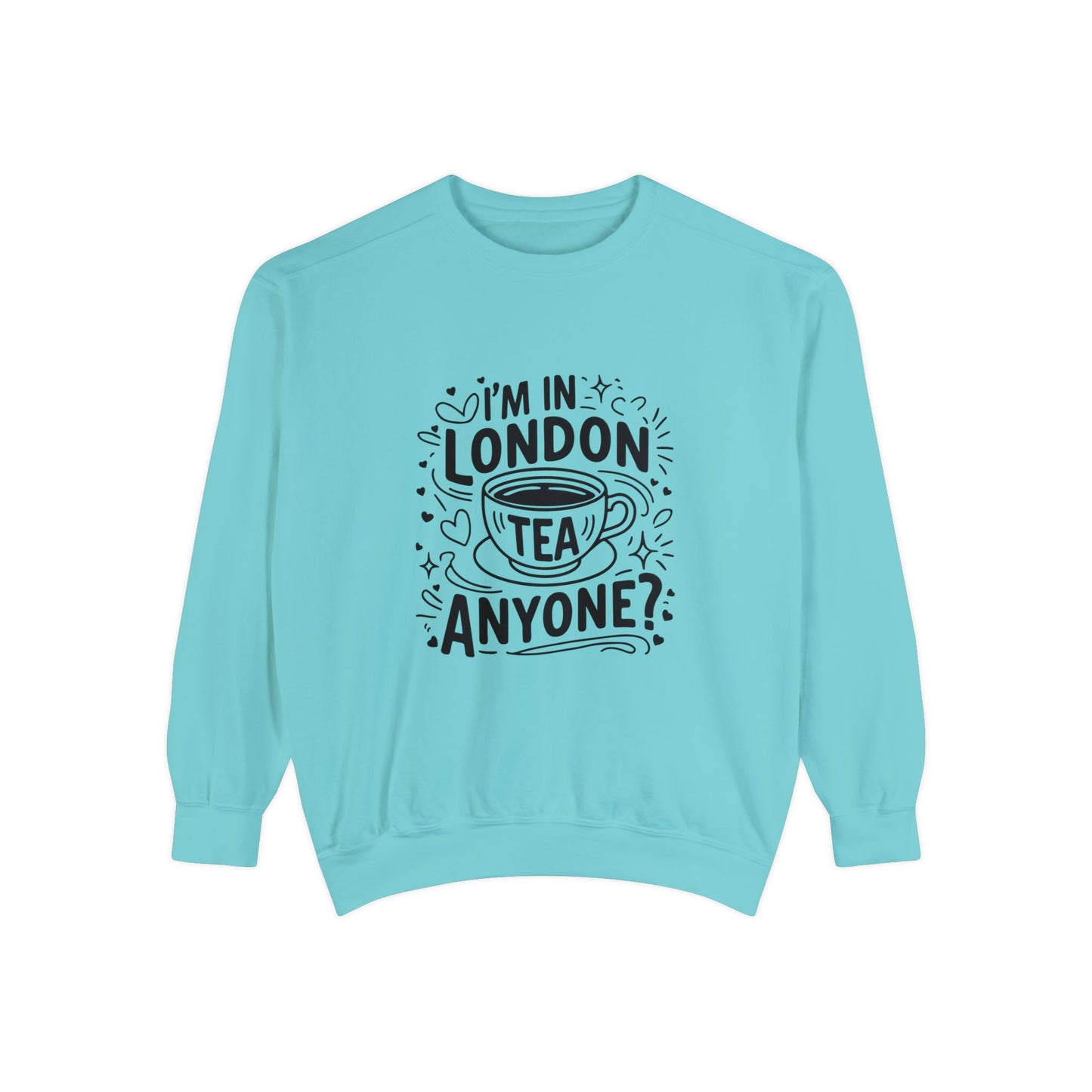 Unisex Garment-Dyed Sweatshirt Durable - London's Tea