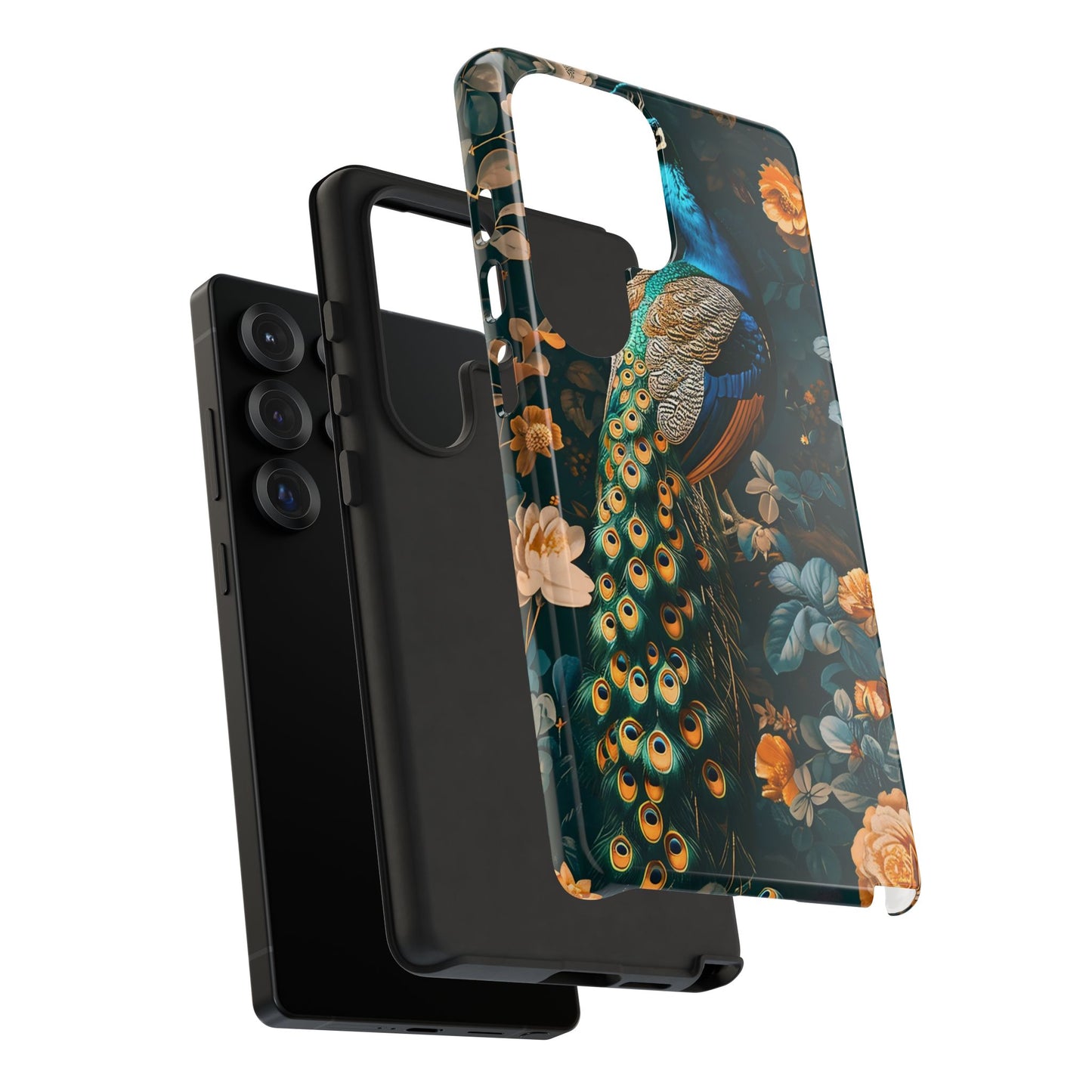 Peacock Phone Case - Elegant Floral Design, Tough Case for Protection, Unique Gift for Nature Lovers, Stylish Accessory, Eco-Friendly