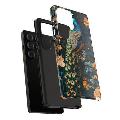 Peacock Phone Case - Elegant Floral Design, Tough Case for Protection, Unique Gift for Nature Lovers, Stylish Accessory, Eco-Friendly