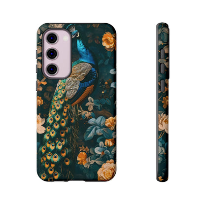 Peacock Phone Case - Elegant Floral Design, Tough Case for Protection, Unique Gift for Nature Lovers, Stylish Accessory, Eco-Friendly