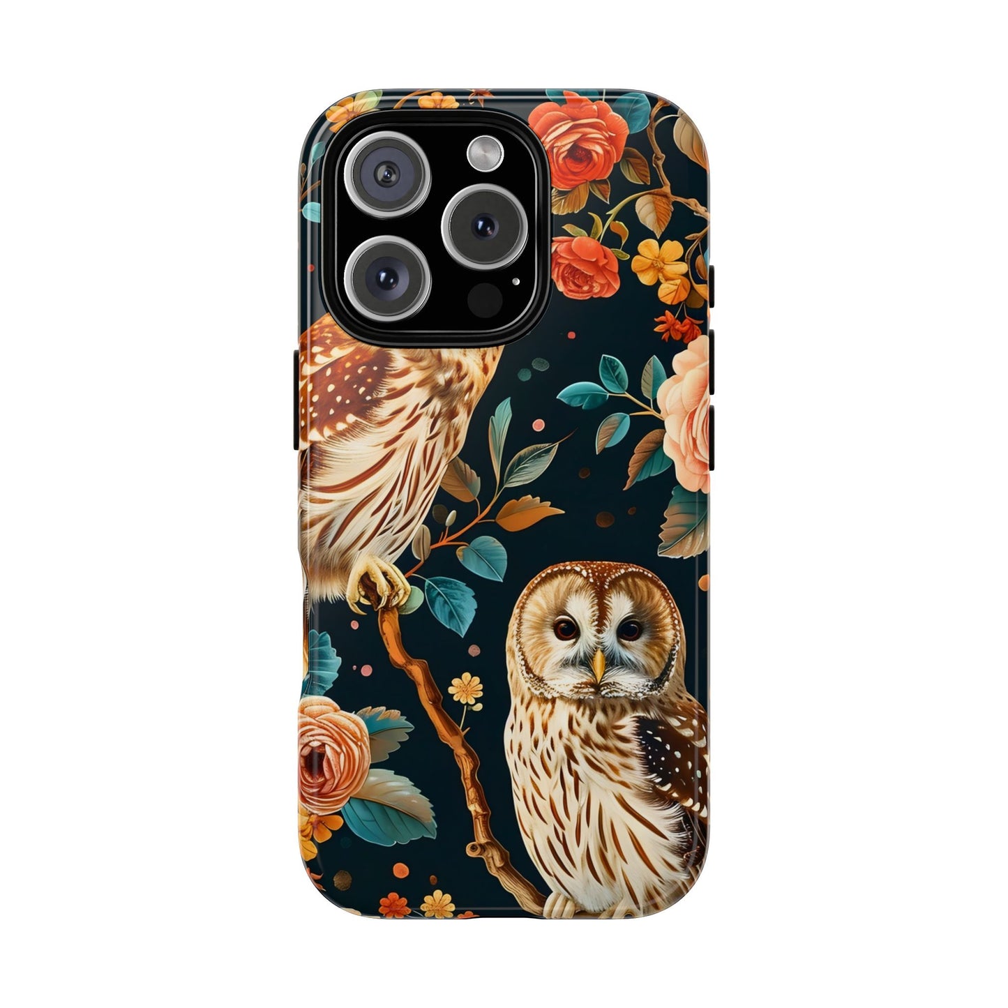 Owl Phone Case with Floral Design, Tough Phone Cover for Nature Lovers, Gift for Bird Enthusiasts, Stylish Protection for Smartphones, [...]