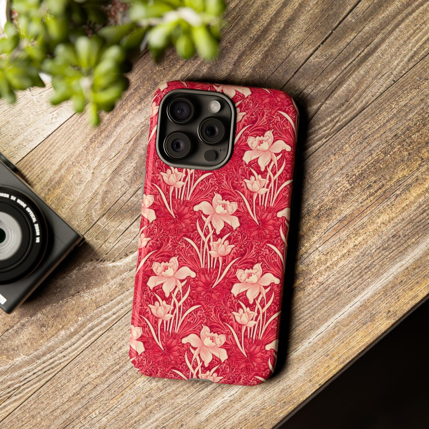 Floral Tough Phone Case - Durable, Stylish Accessory, Perfect Gift for Her, Floral Pattern, Customizable, Ideal for Daily Use
