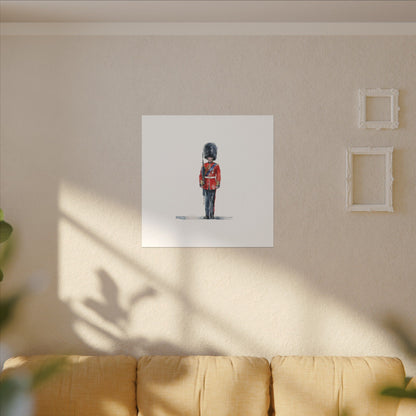 Royal Guard Canvas Art Print, British Soldier Wall Decor, Home Decoration, Gift for History Lovers, Art for Offices, Unique Wall Gallery