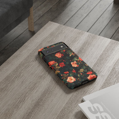 Floral Phone Case - Elegant Floral Design, Tough Protective Case, Perfect Gift for Her, Trendy Phone Accessories, Mother’s Day, Birthday