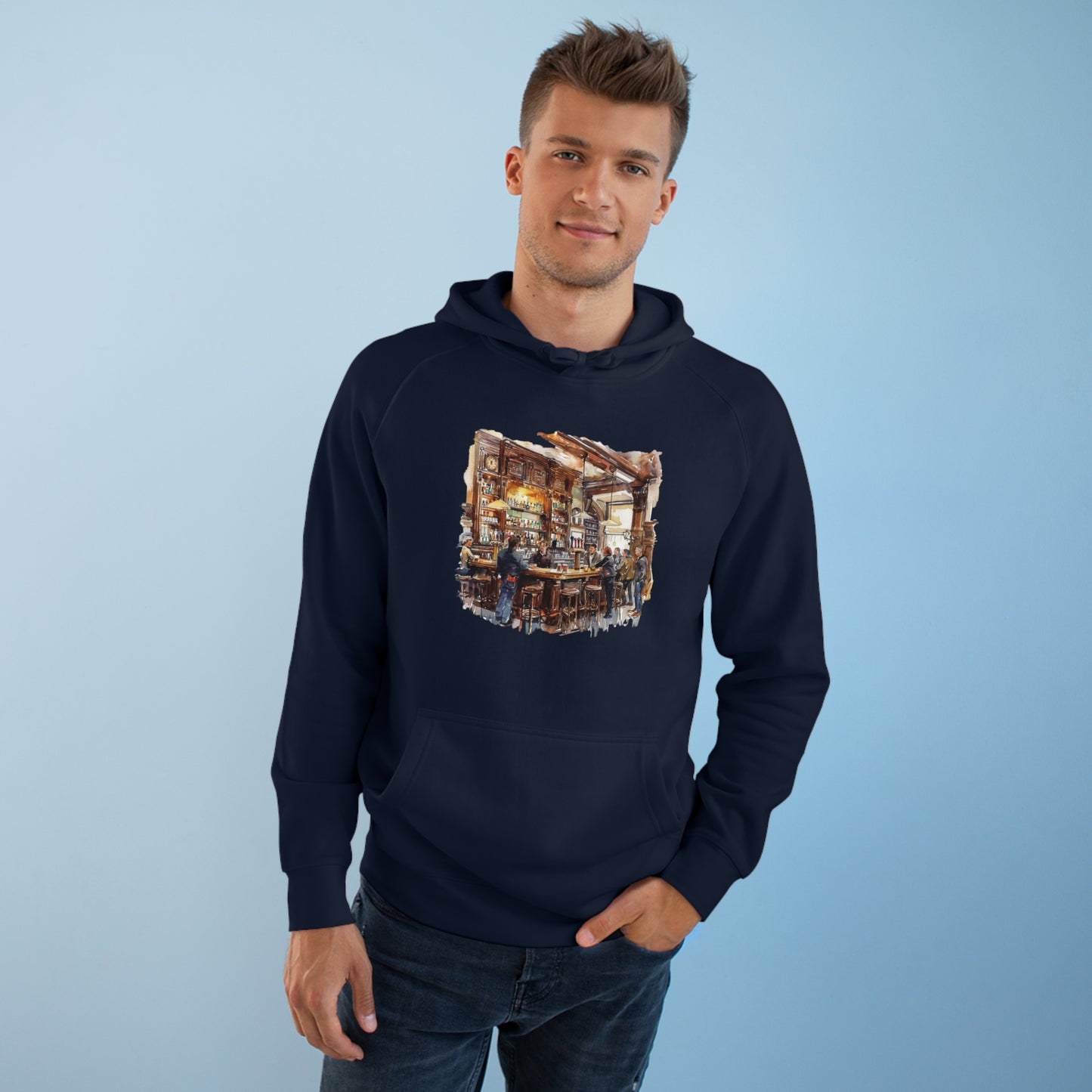 Unisex Hoodie - Timeless British Pub Atmosphere