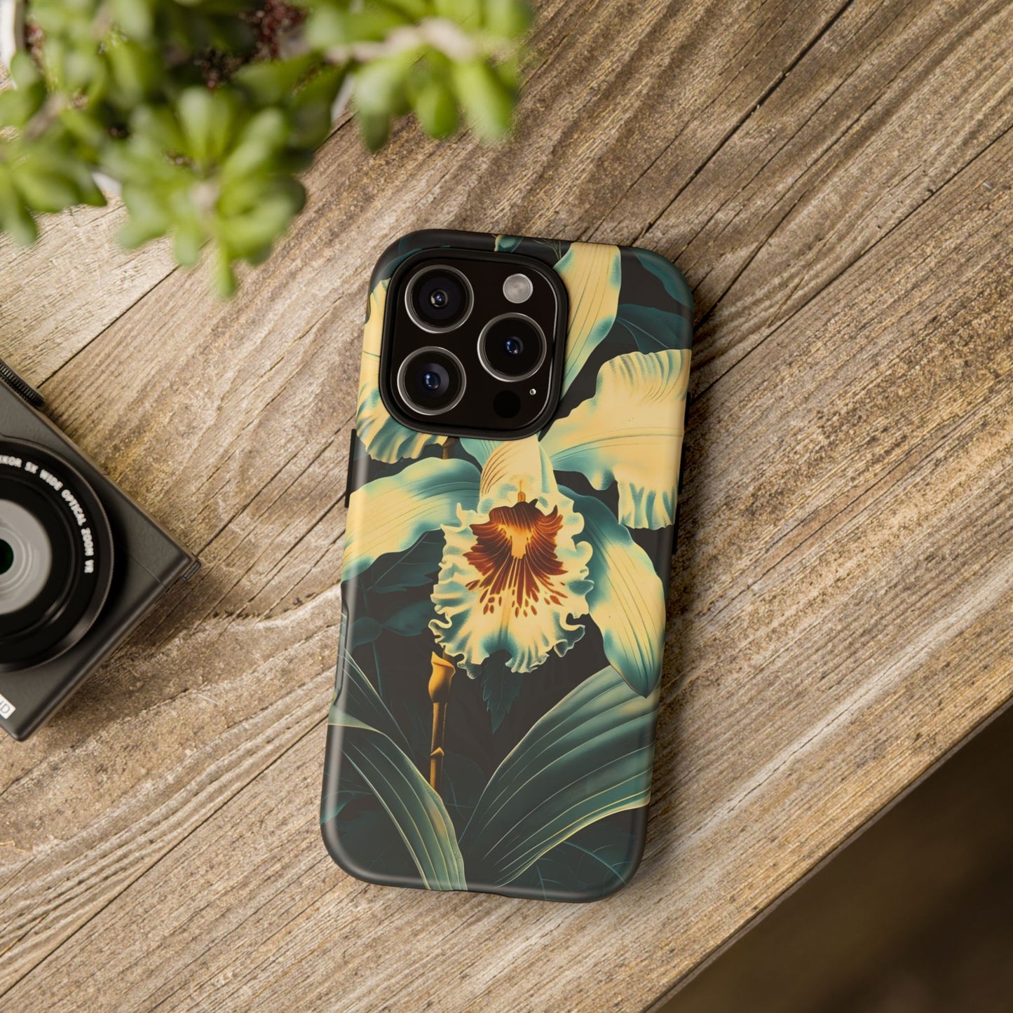 Floral Phone Case - Tough Cases with Orchid Design, Durable Smartphone Cover for Nature Lovers, Floral Gift for Her, Botanical [...]