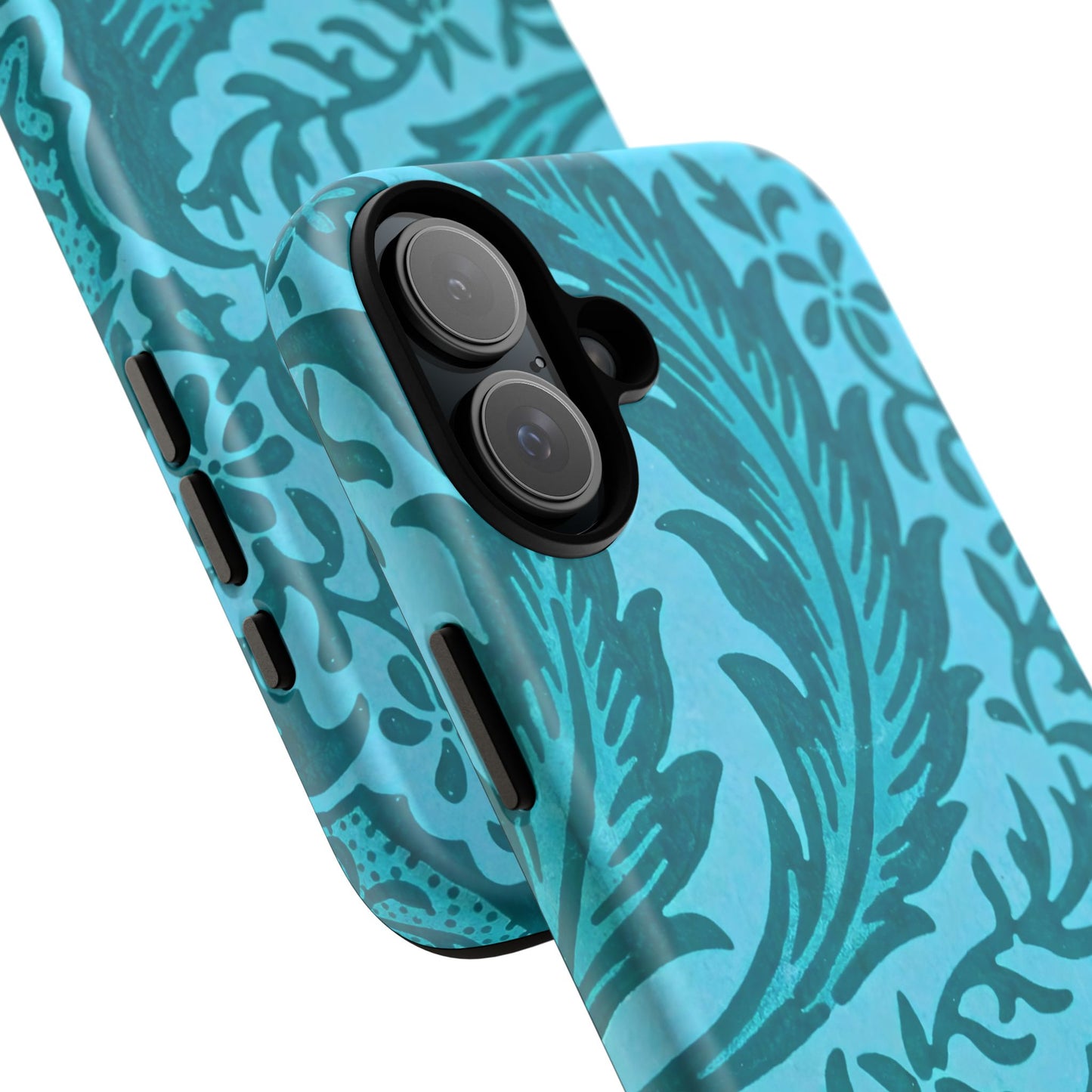 Protective Phone Case with Elegant Teal Design, Tough Cases, Floral Phone Cover, Stylish Smartphone Protection, Gifts for Her, Trendy [...]