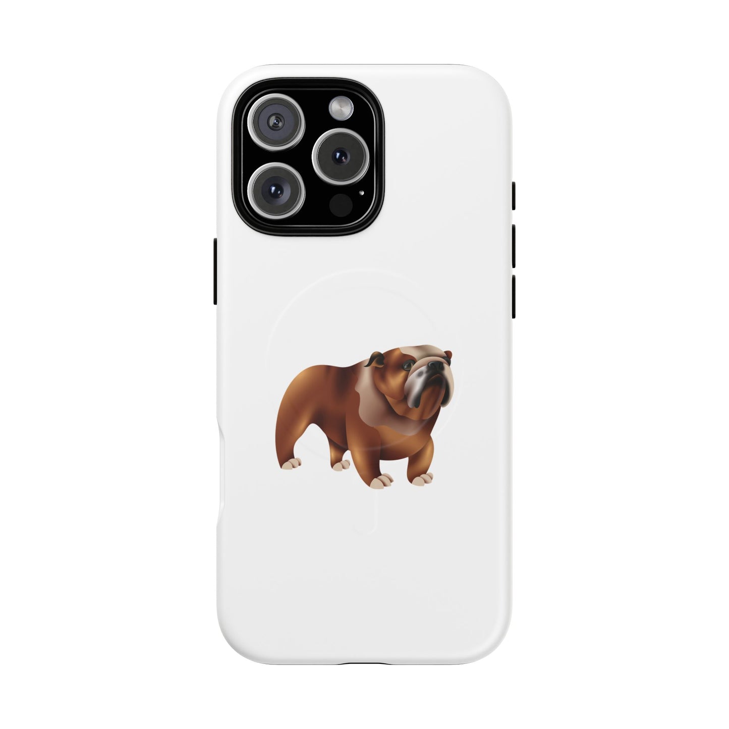 Custom Bulldog Tough Magnetic Case for iPhone, Pet Lover Gift, Durable Phone Protection, Unique Bulldog Design, Dog Owner Accessories