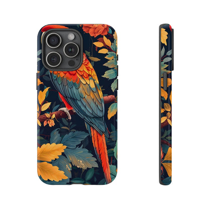 Vibrant Parrot Phone Case - Tough, Stylish, Nature-Inspired, Tropical, Wildlife, Perfect Gift, Summer Vibes