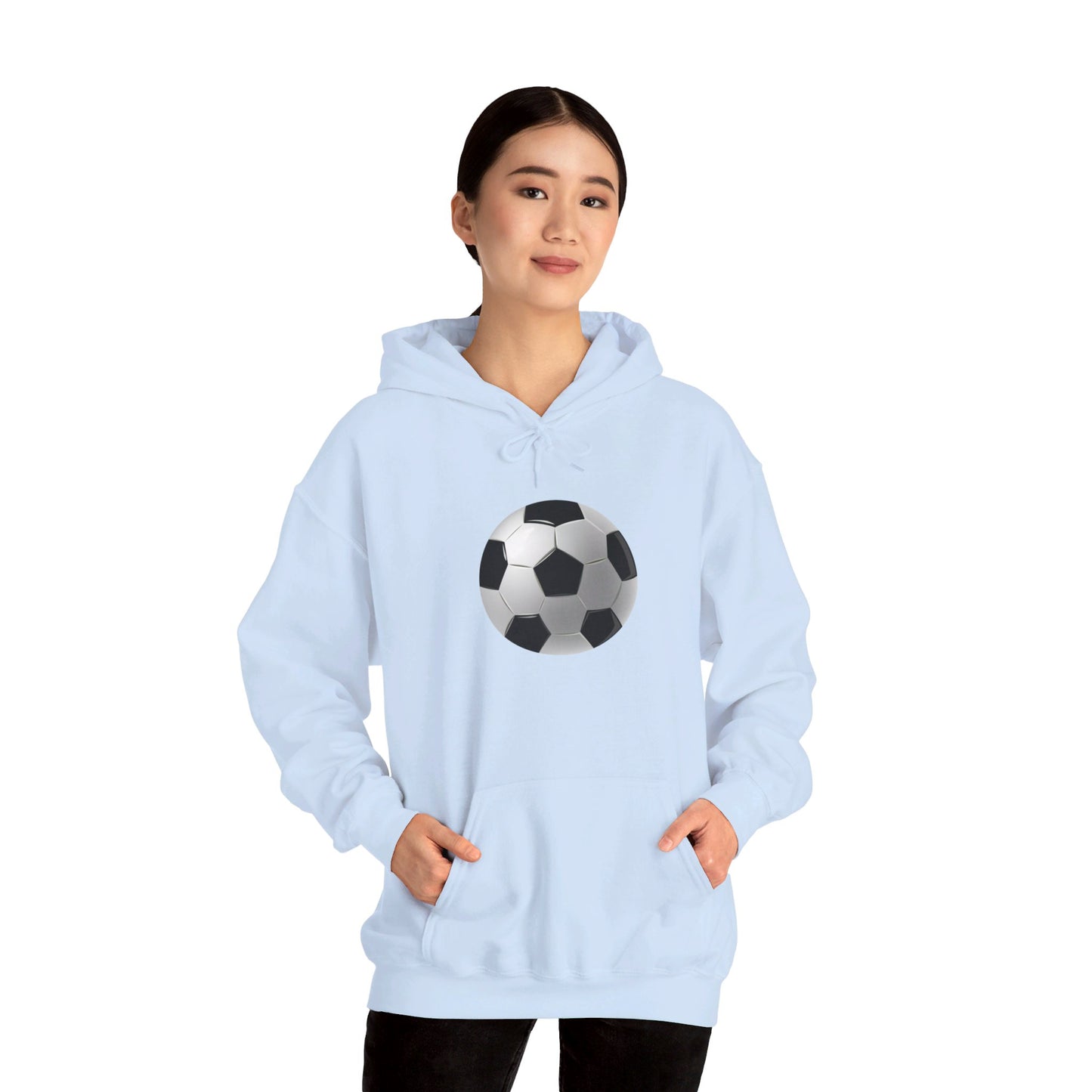 Dynamic Football Design - Sports Passion and Energetic Unisex Heavy Blend™ Hooded Sweatshirt