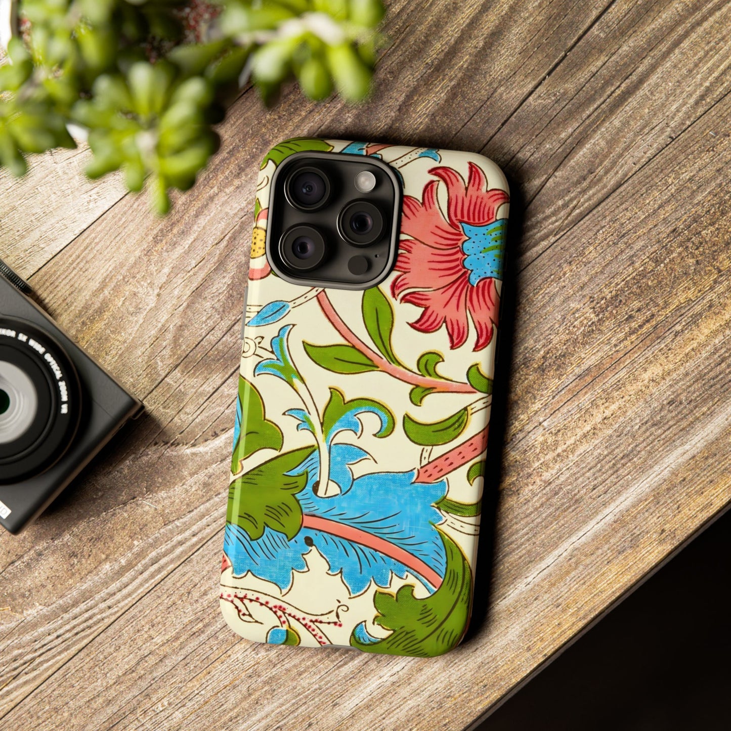 Tough Floral Phone Case - Artistic Smartphone Cover, Floral Print Gift, Protective Case | For Nature Lovers, Stylish Accessory, Phone [...]
