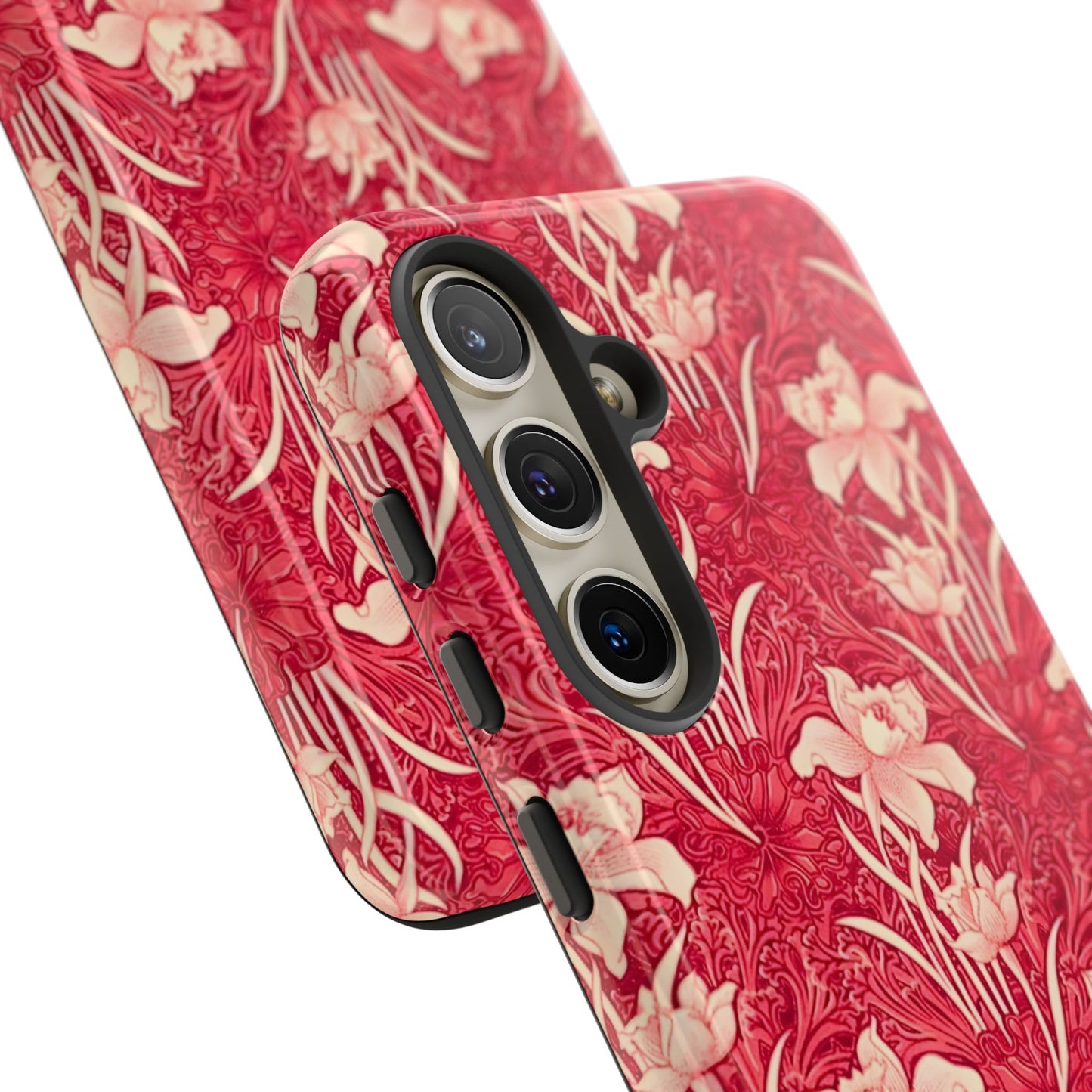 Floral Tough Phone Case - Durable, Stylish Accessory, Perfect Gift for Her, Floral Pattern, Customizable, Ideal for Daily Use